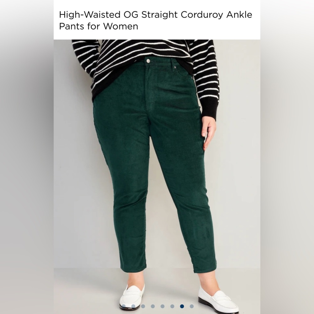 Old Navy Green corduroys size 20 NWT!!